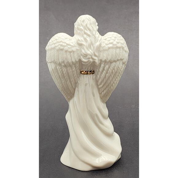 Lenox Porcelain Angels Set of 4 Musical & Praying Figurines White w/ Gold Accent - Picture 9 of 15